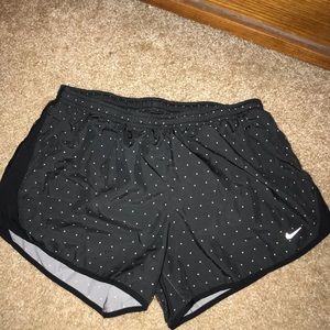Black triangle Nike Dri Fit shorts